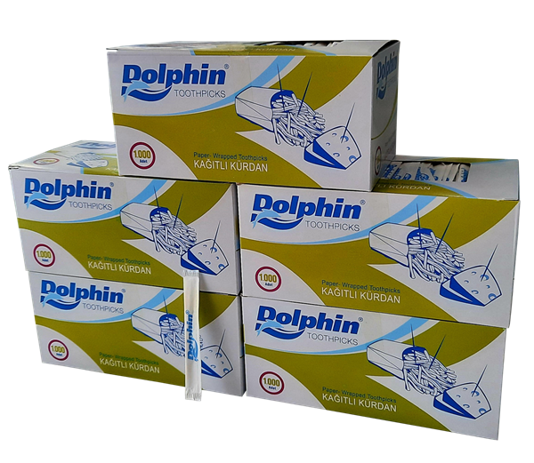 Dolphin Kağıtlı Kürdan 1000'li 5 Paket