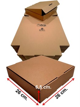 Karton Baskısız Kutu 26x26x6,5 cm 100lü