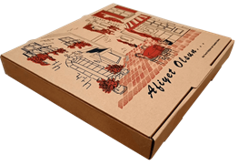 Tst Karton Pizza Kutusu 29x29x3,5 cm 100'lü