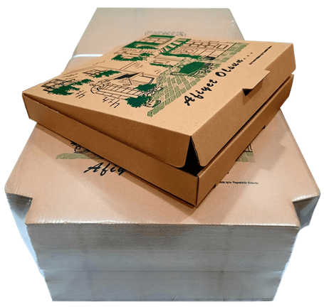 Tst Karton Pizza Kutusu 35x35x4 cm 100'lü